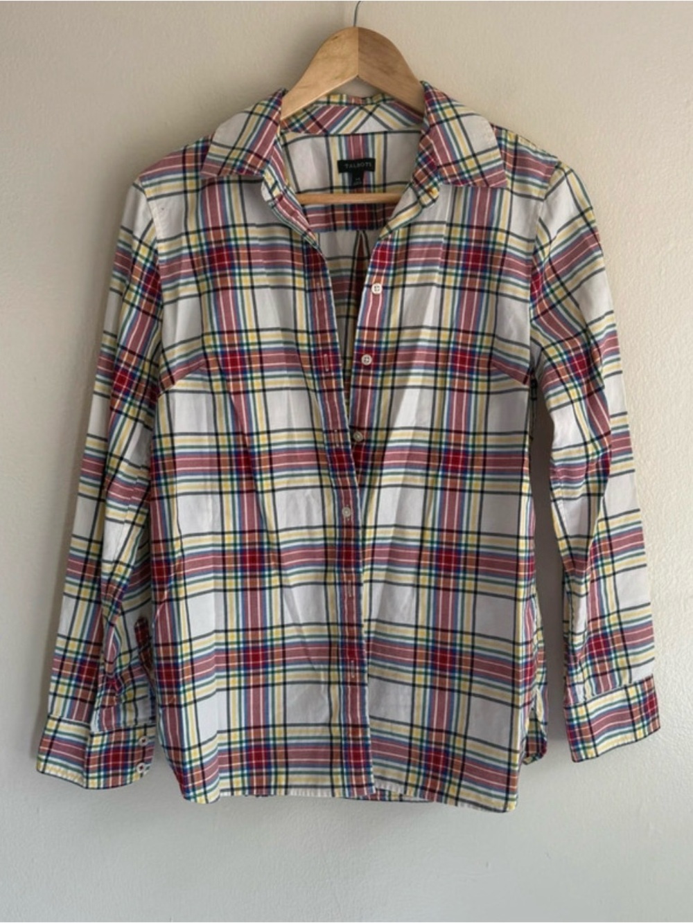 Talbots plaid shirt